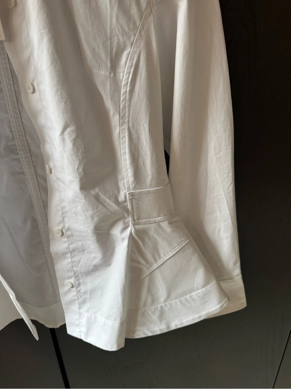 NWT Zara ZW COLLECTION POPLIN PEPLUM SHIRT - Picture 4 of 5
